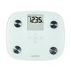 ELECOM Body Composition Monitor Compact Measure Body Fat Visceral Fat Skeletal Muscle Bone and Basal White [Can Weight, Percentage, Level, BMI,