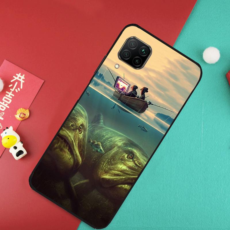 Fishing Gear Fish For Huawei Nova 9 10 SE 11 Pro 7i 8i 11i 12i Y73 Y72 Y61 Y91 Y90 Y70 Y60 P30 P40 Lite Case