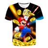 MINISO Child Game Super Mario Bros T Shirt Kids Boy Cartoon Clothes Tops Tees Boys T-shirt Luigi Mario T-shirts Children's Short Sleeve
