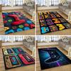 Console Gaming Carpet for Boy's Bedroom Living Room Decoration Washable Polyester Anti Slip Floor Mat Sofa Decor Big Size Rug