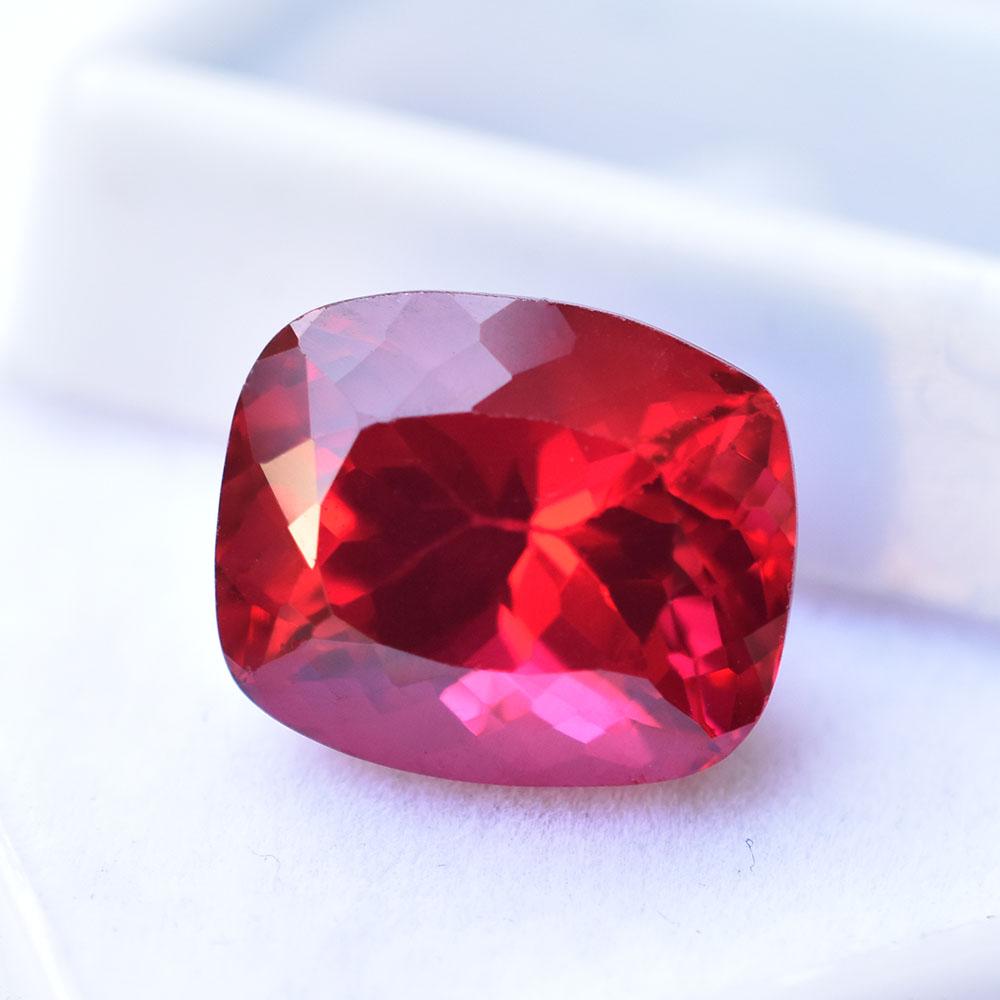 Natural Red Ruby Loose Gemstone 13x11mm Cushion Shape for Collectors for Jewelry Making and Crafts