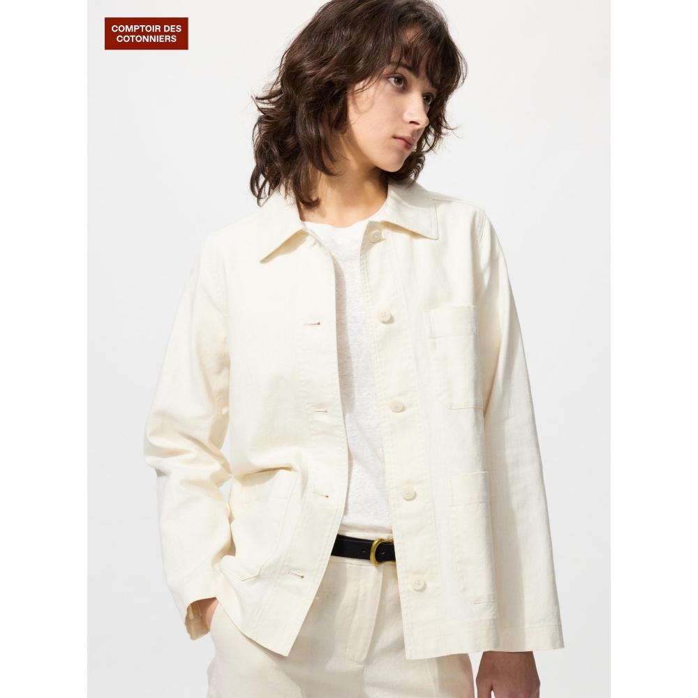 Uniqlo Куртка из японского льна и хлопка