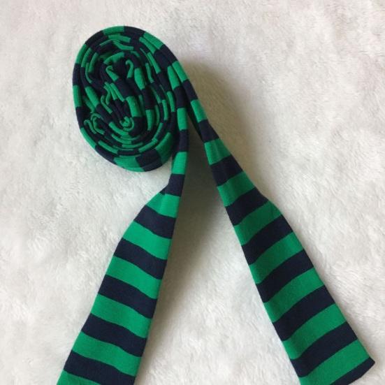 Women Scarf Striped Print Thin Long Scarf Harajuku Style Lightweight Breathable Cotton Scarf Girl Neck Wrap