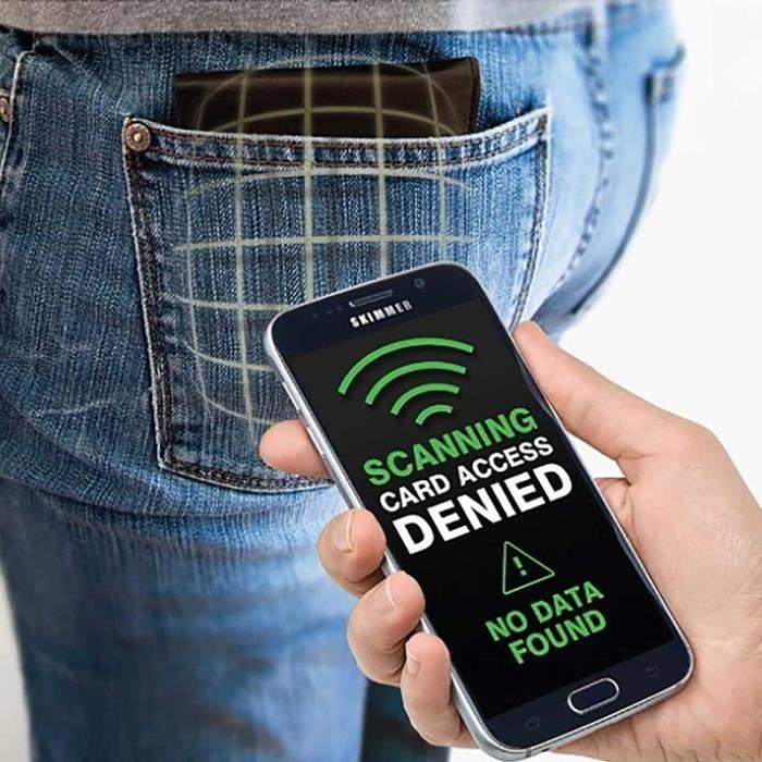 SHOP-STORY - Pochette Étui de Protection Anti RFID pour Protéger et Sécuriser vos Cartes Bancaire du Piratage et des Fraudes