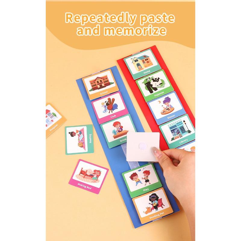 Kids Behavior Visual Schedule Nonverbal Communication Daily Routine Planning Cards