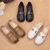 Нескользящая женская обувь Four Seasons из воловьей кожи на плоской подошве с нескользящей шапкой и неглубокой подошвой
