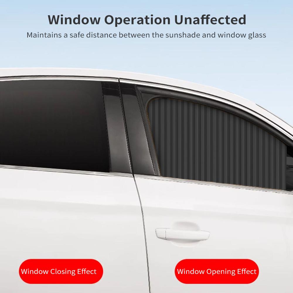 Car Side Window Sun Shades, 4 PCS Privacy Sunshades Magnetic Curtain Blinds Covers Auto Accessories Keeps Cooler