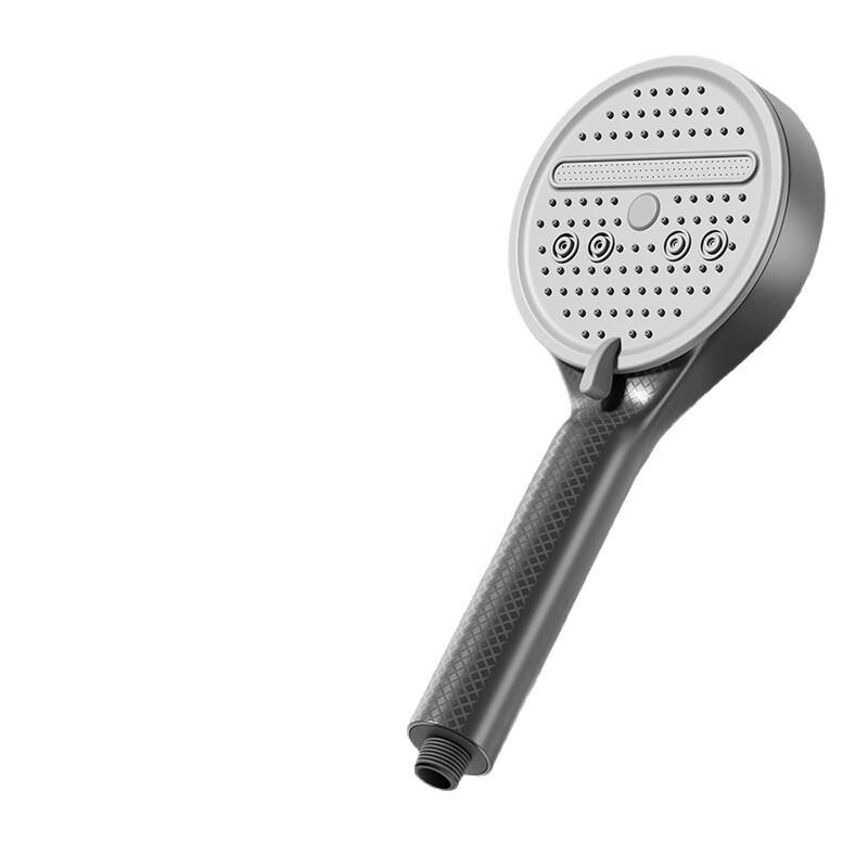 12cm High Pressure Handheld Shower Head Single Large Non-Slip Panel Saving Spray Modern Design for Wall-Mounted Home Bathroom