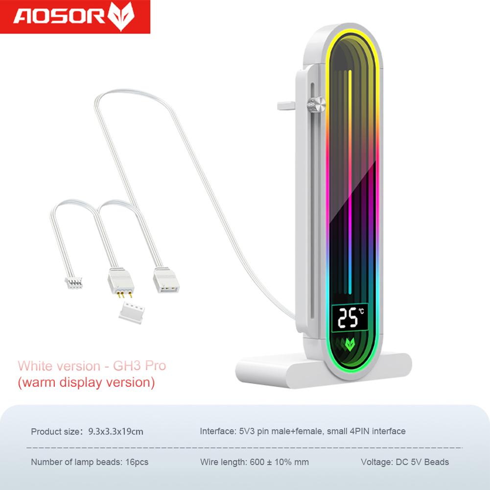 Кронштейн для видеокарты, 5 В, 3 контакта, магнитное основание ARGB, держатель VGA, подставка для видеокарты