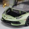 1/24 Scale Lambo Aventador SVJ63 Diecast Car Model Toy, Pull Back Toy Vehicle with Sound and Light for Kids Toddler Boys Girls Gift Collection