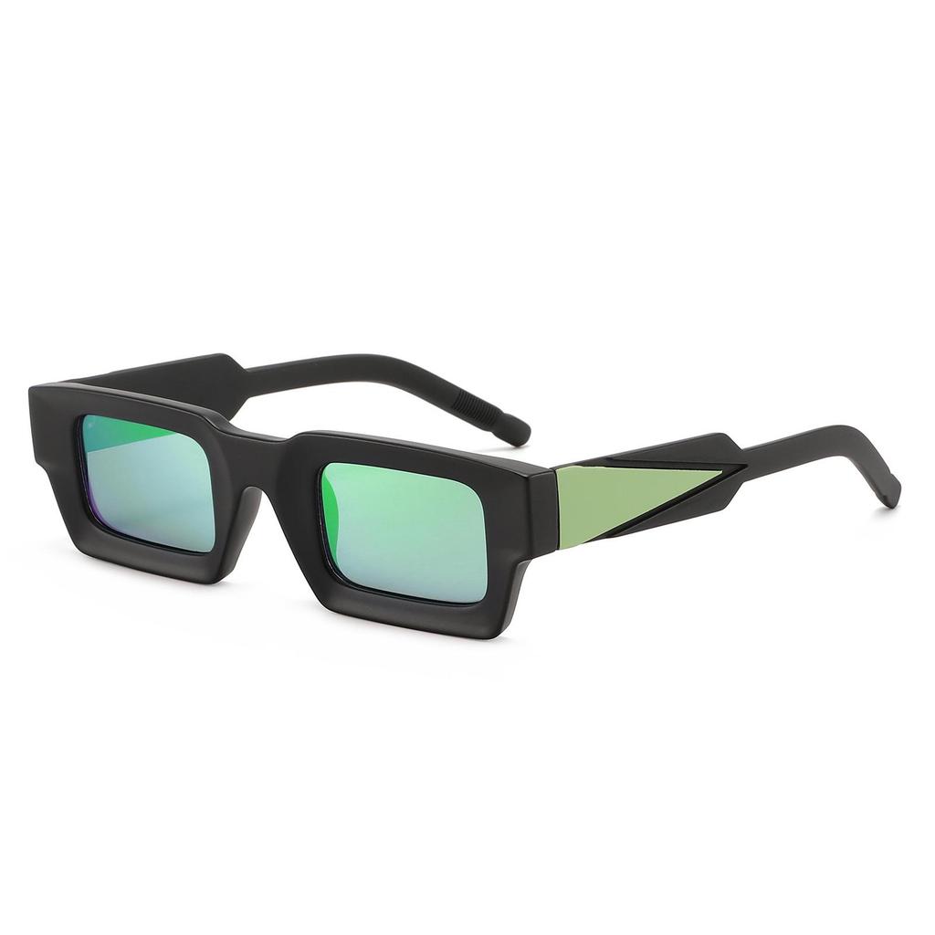 Ретро Квадратные Солнцезащитные Очки для Женщин - Маленькая Оправа, Цветные Зеркальные Линзы, Универсальный Европейский и Американский Уличный Стиль