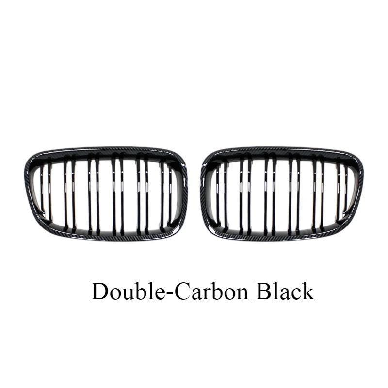 Car Front Bumper Kidney Grille Racing Grills For BMW 1 Series F20 F21 2011-2014 Replacement Double Slat Gloss Black Grilles
