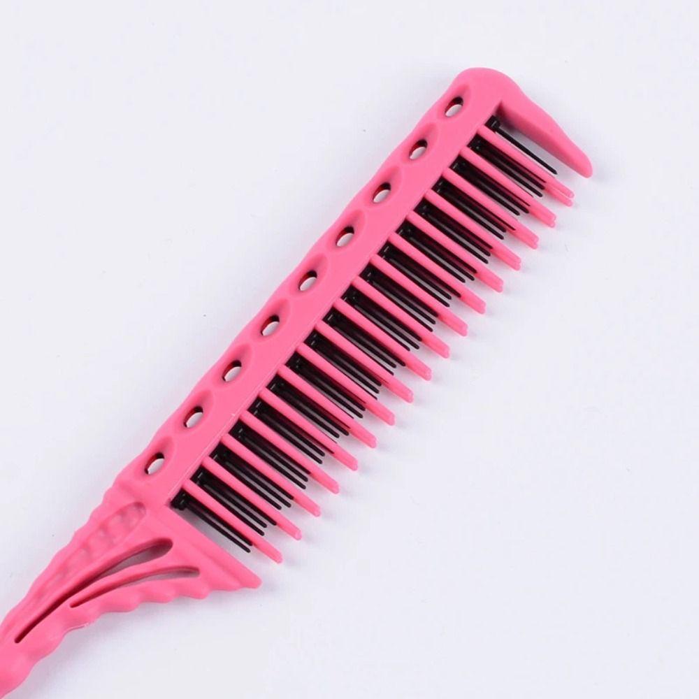 Teasing Comb Hair Comb 3-Row Teeth Detangling Brush Portable Rat Tail Comb
