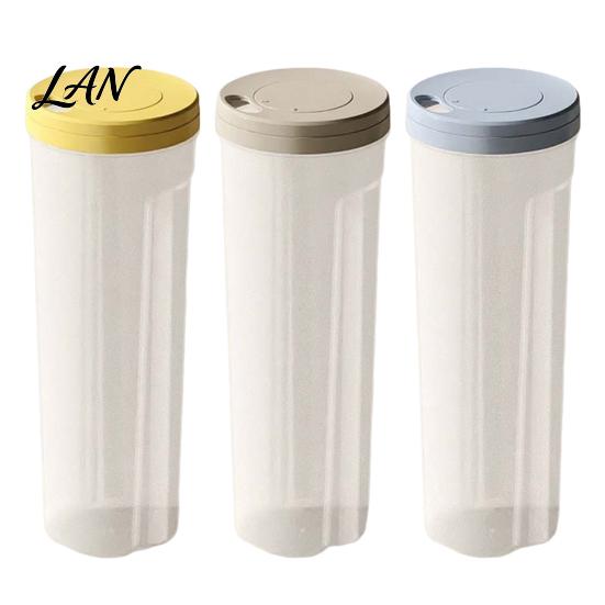 Dry Food Dispenser Airtight Spaghetti Storage Container, Clear PP Rotate Open Noodle Organizer, Keeper Moisture Proof Preservation Bin for Pasta