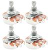 Alpha Potentiometer, 24, 500K, B-Curve, Metric Size, for Electric Guitar/Bass (Pack of 4)
