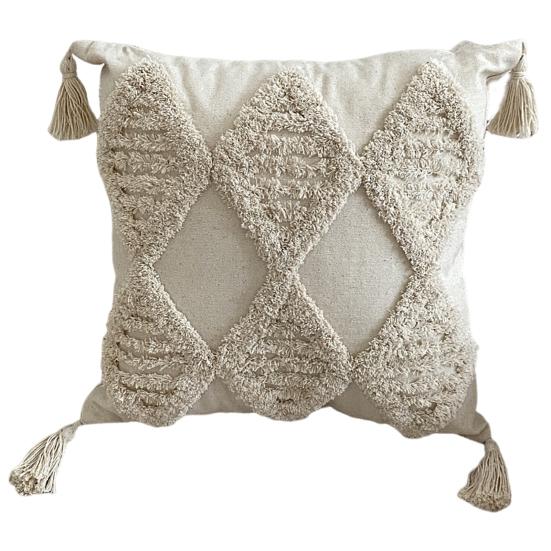 Наволочка стильная богемная этническая кисточка дизайн утолщенная вышитая диванная прикроватная подушка офисная тафтинговая наволочка