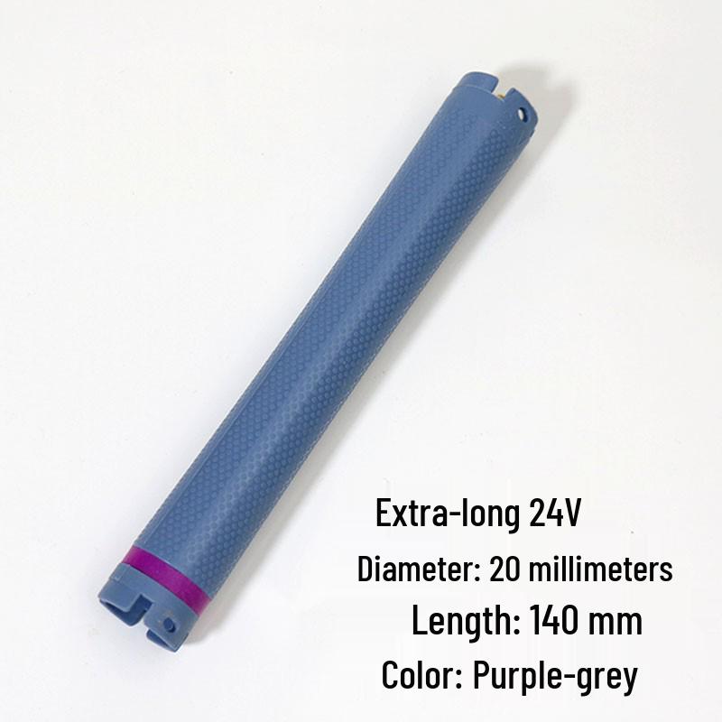 24V Long French Curl Perm Rods, 14cm, Double Hole Digital Curlers