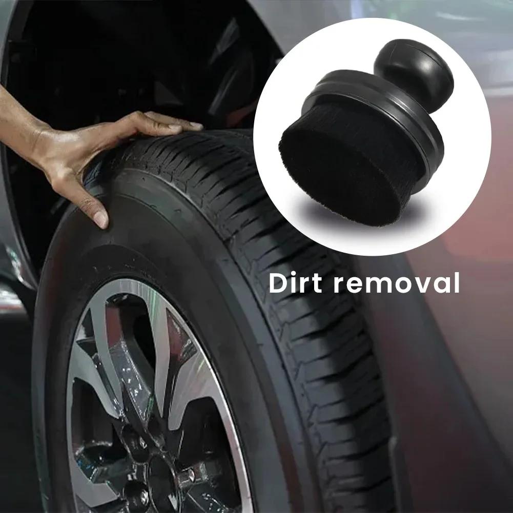 Ручная портативная щетка-аппликатор для блеска шин высокой плотности для автомобиля с держателем