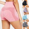 Женские летние модные шорты для бега и йоги, брюки для занятий спортом в помещении, повседневные шорты облегающего кроя с высокой посадкой, однотонные шорты с эластичной талией