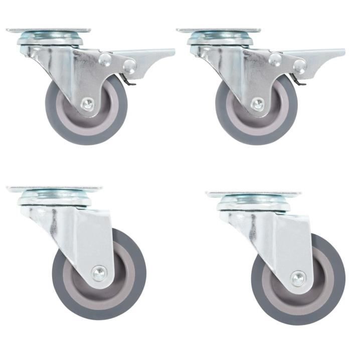 VidaXL 4 Pcs Swivel Casters 50 Mm