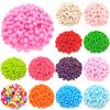 Pompom Handmade Material Accessories Plush Ball 10/15mm Multicolor Fluffy Jewelry Pompones DIY Sewing Craft Kids Toy Wedding Decor Soft Unique