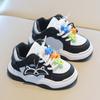 Children's sports shoes 2025 spring and autumn new boys' little white shoes cartoon girls' casual board shoes soft sole baby shoes single
