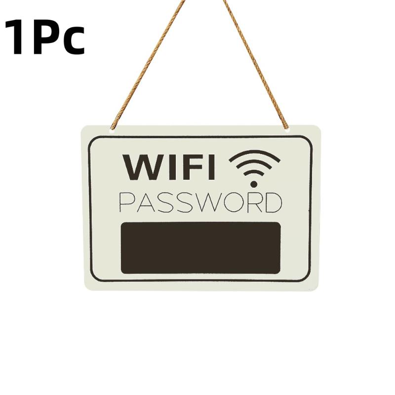 Wall Decor Durable Wooden Wifi Password Sign No Electricity Required for Home