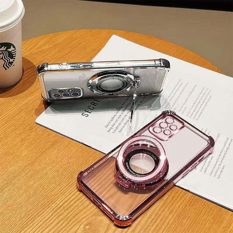 Противоударный браслет Магнитный держатель для телефона Magsafe Чехол для Xiaomi Redmi 15C Note 15 14 Pro Plus 14C POCO C85 4G 5G Чехол-подставка