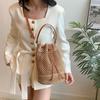 Straw Bucket Bag Women's Shoulder Crossbody Bag Handbag
