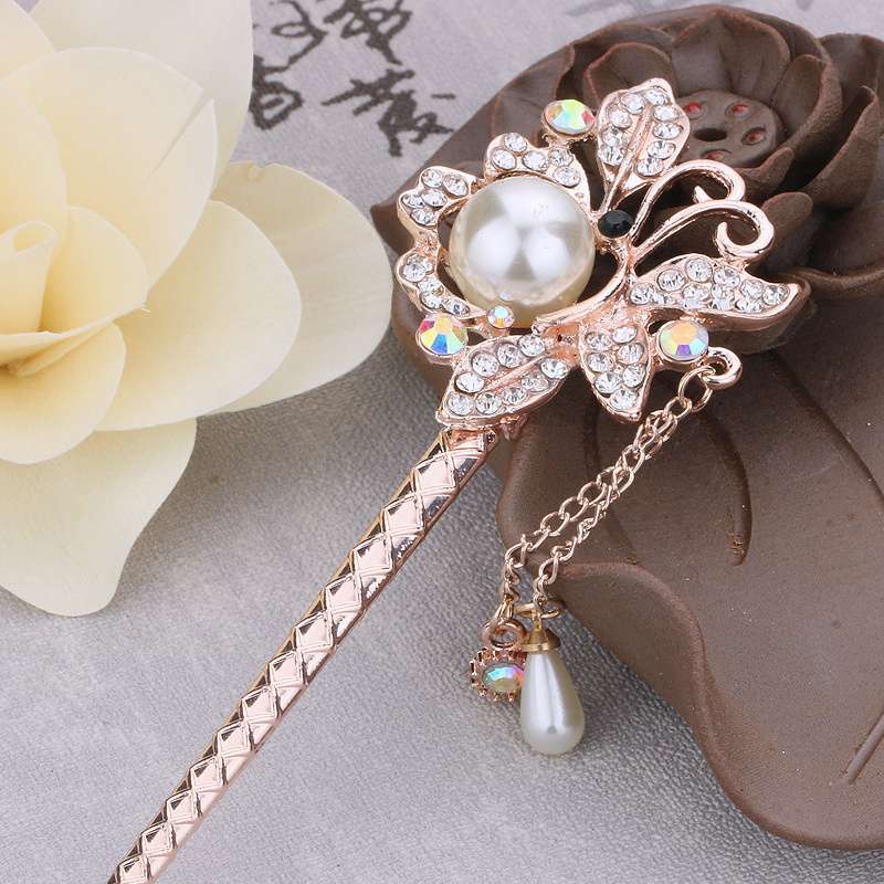 Одежда, застежка для волос Bianhua, винтажные головные уборы, заколка для волос, шпилька с кисточкой, прическа, булавка в древнем стиле, ханьские китайские аксессуары для волос, классический двор