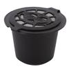 3Pcs Household Reusable Coffee Capsules Filter Refillable Capsules Cup Fit for Nespress (Black)