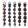 1 Pair Bubble Braid Wig Hairband Synthetic Hair Extensions for Women DIY Styling Accessories