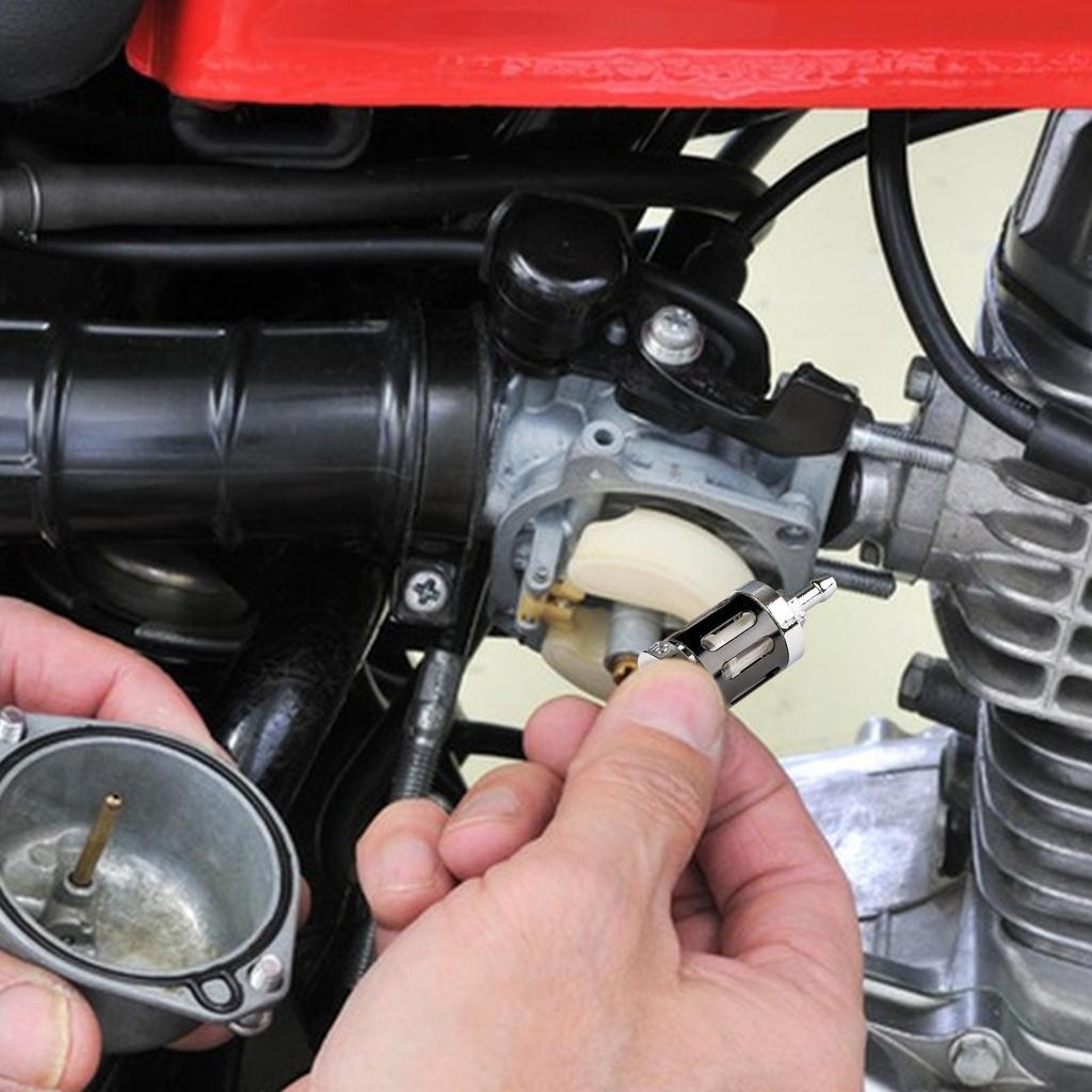 Масляный фильтр для мотоцикла 8мм Сменный масляный фильтр Металлические мотоциклетные запчасти для скутера квадроцикла внедорожника снегохода Модификация