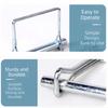 10Pcs Pull Ring Square Locking Pin Square Shaft Quick-Release Pin  Auto Car Trailer