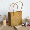Summer Women’s Straw Woven Bag Vintage Shoulder Bag Exotic Style Bamboo Basket Handbags