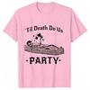 Funny Bride Or Die Tshirt Halloween Bachelorette Party Shirt Till Death Do Us Party Tops Bridal Shower Matching Team Bride Tees