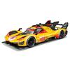 Bburago 2024 Model Scale Ferrari 499P Turbo V6 Team AF Corse 2024 Le Mans 24 Hours Endurance Race Car Race Sports Car Diecast Model Car 1/24 3.0L #83