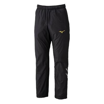 Mizuno Брюки-ветровка для тренировок, Термогенерирующий материал, Водоотталкивающие, Ветрозащитные, 32MFC631, Черный x Черный