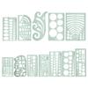 12pcs Ruler Set Curve Shaped Grading Rulers for Sewing Pattern Designs Drawing Template
