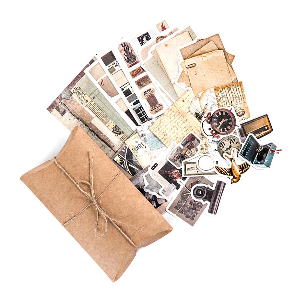 Наклейки в стиле ретро для скрапбукинга, декоративные винтажные наклейки для скрапбукинга, фотоальбом, 30 листов