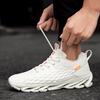 2025 Summer New Men's Trendy Shoes, Fish Scale Blade Fashion Running Shoes, Flying Woven Breathable Large Size Sports Men's Shoes