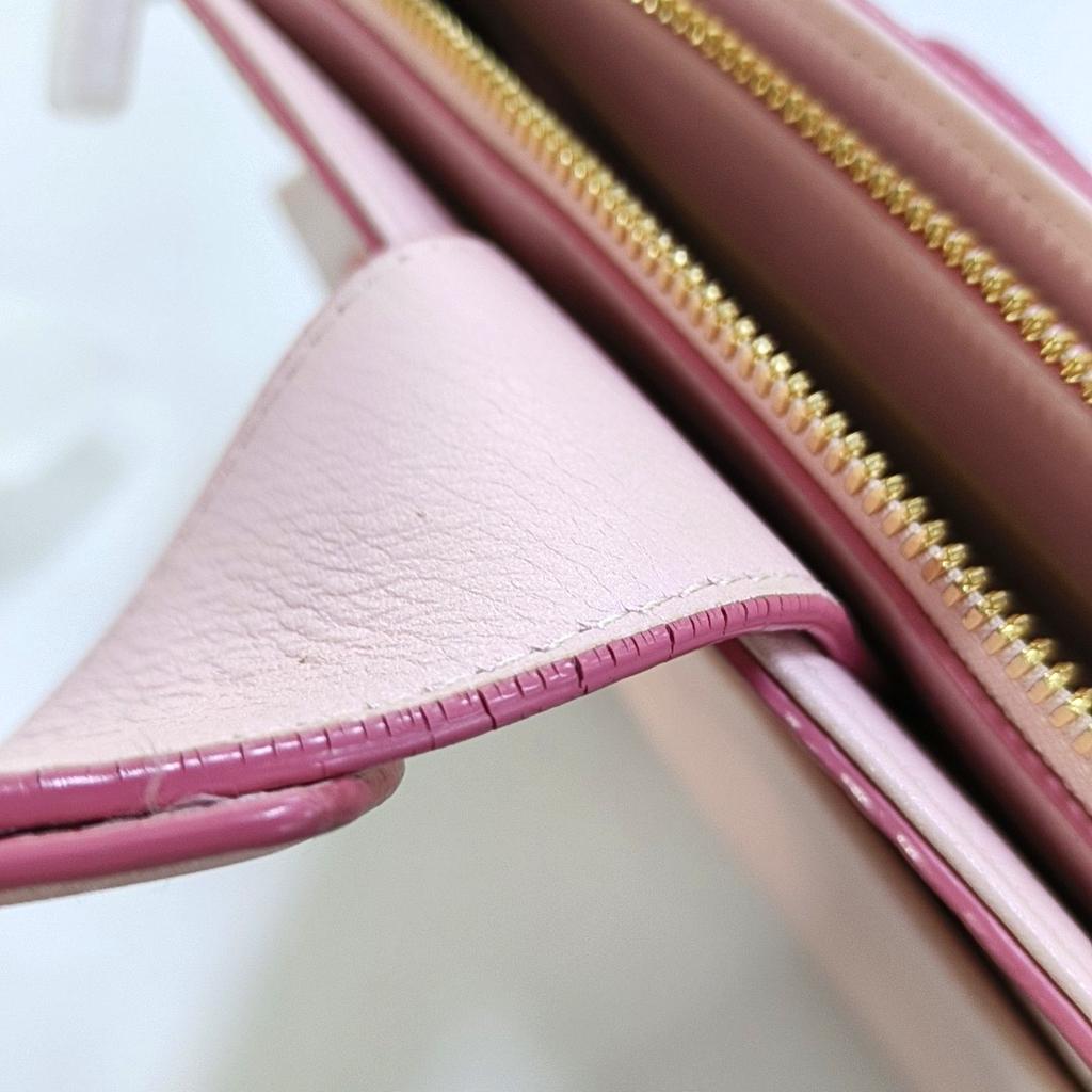 [Pre-Owned] Essential Visetos Original Leather Crossbody Bag Small Pink - Good #U1957U
