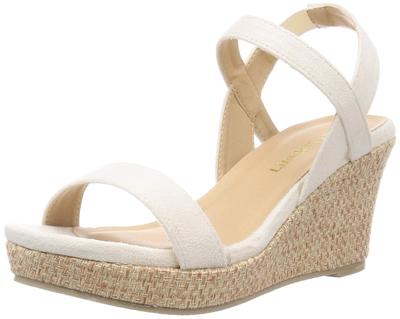 Босоножки цвета слоновой кости Liberty Doll с мягкой подушкой из пены с эффектом памяти и гибкой танкеткой, отдельные размеры L, женский каблук, ремешки, (24см)