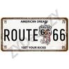 Route 66 металлический знак жесть жесть пластина жесть знак старинный мотоцикл автомобиль металлический плакат настенный декор для гаража бар паб мото клуб