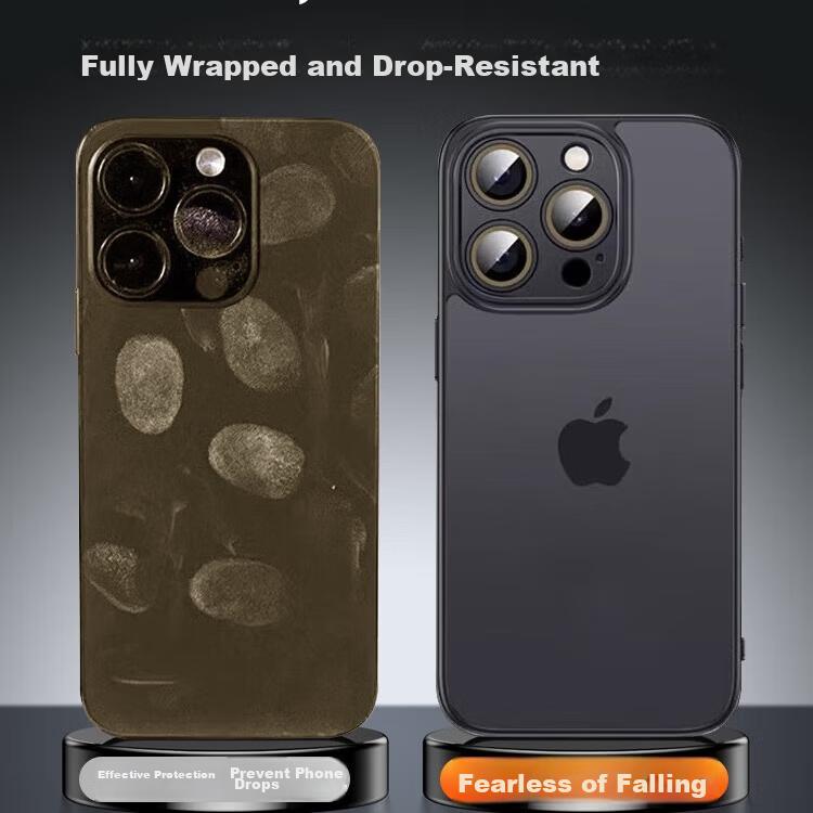 DIVI Skin-Friendly FeelIPhone 14 Pro Case, Ultra-Thin Frosted Semi-Transparent Shockproof Full Camera Protection Cover for Men And Wome
