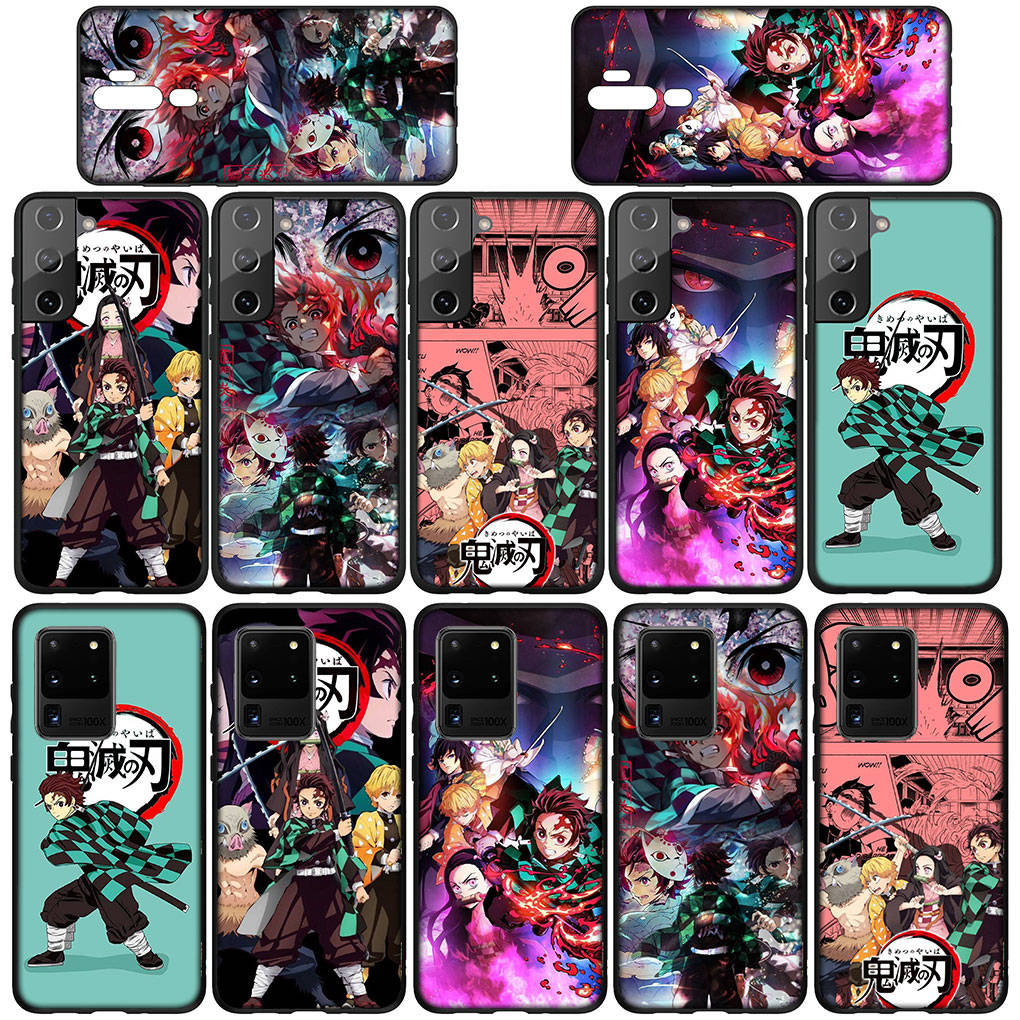 Чехол для телефона Samsung Galaxy S25 S24 S23 iPhone 16 15 Xiaomi Redmi Note 14 13 12 16E 11 Pro Max OPPO Moto Huawei Kamado Nezuko Demon Slayer Tanjirou
