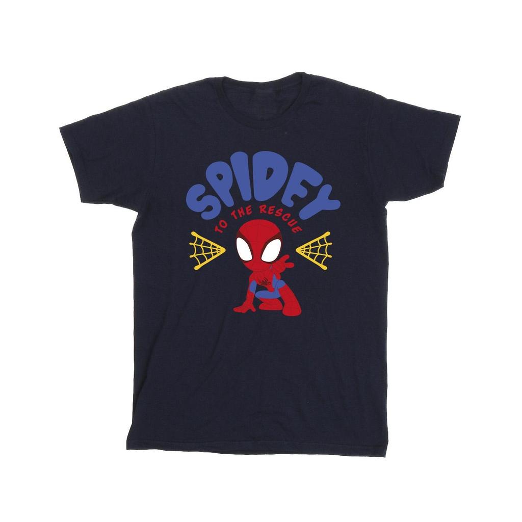 Marvel Mens Spidey And His Amazing Friends Rescue T-Shirt