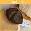 Leopard Retro Fashionable Print Women Casual Beret For Autumn Winter And