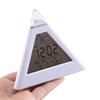 7 Colors Changing LED Light Triangular Thermometer Calendar Digital Alarm Clock