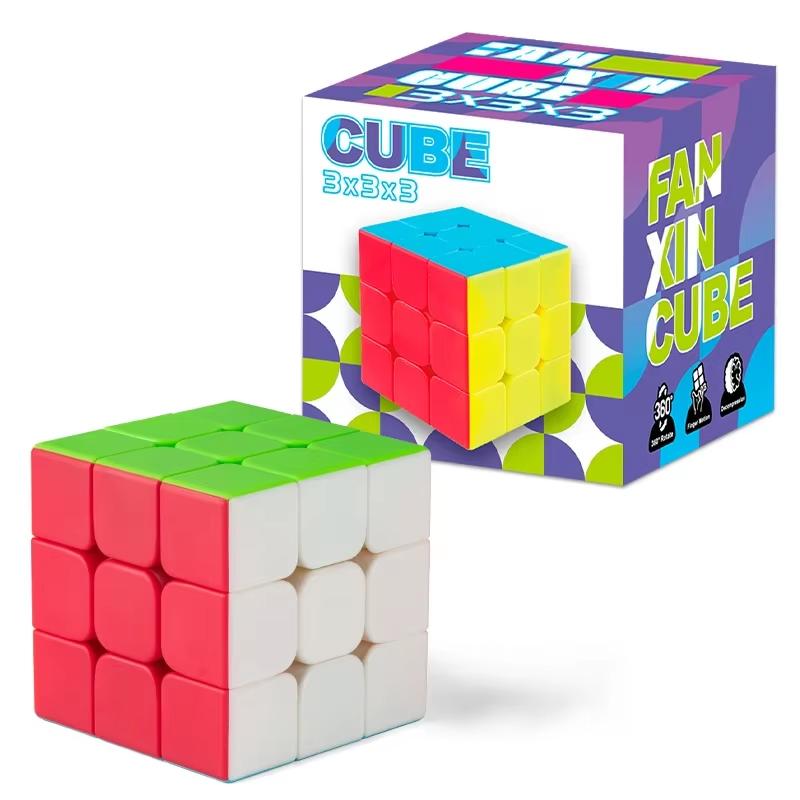 Solid Color Pyramid Magic Cube 3x3 Triangle Magic Cube Professional Speed Magic Cube Educational Toys for Children Gifts